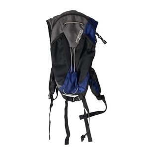 JanSport Helium Hydration Pack Backpack Grey Blue Lightweight Hiking Running Bag